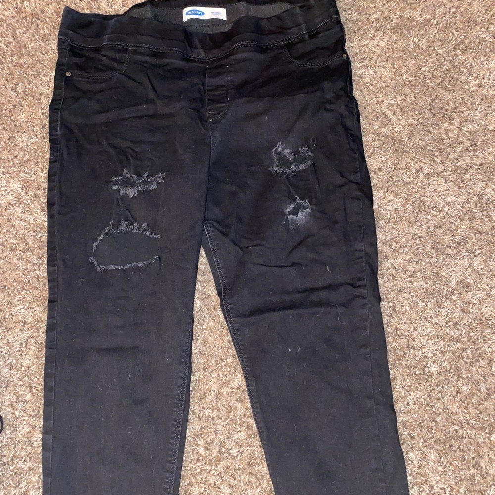 Old native rip jeans